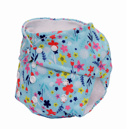 Floral + Rainbow Print