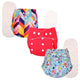 1 Red + 2 Print Diaper