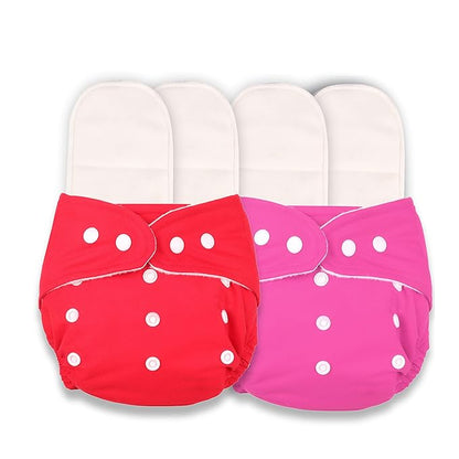 With 4 insert Red-Pink