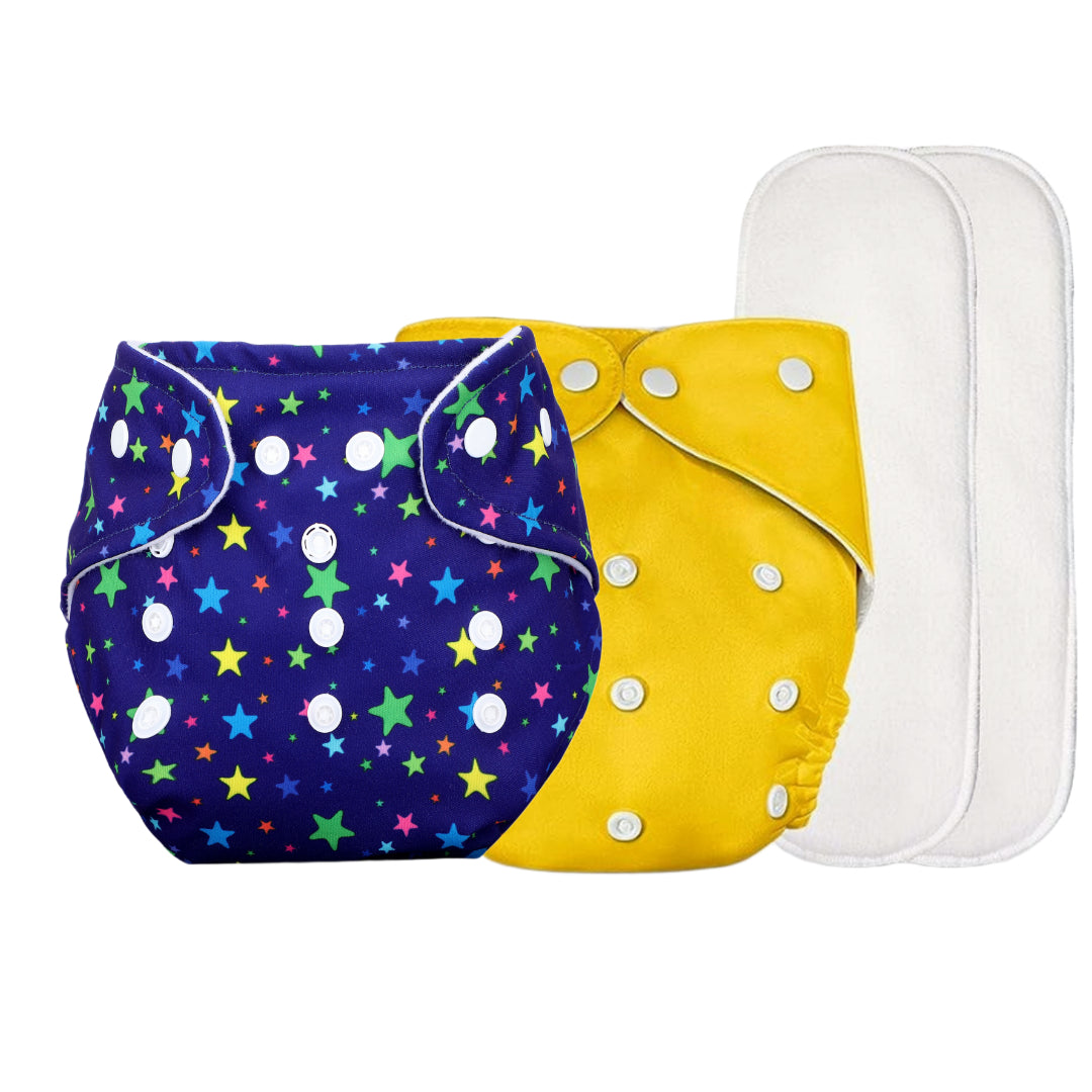 Yellow + Star Blue